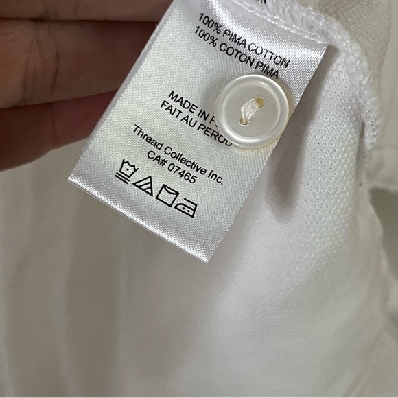 PsychoBunny white polo shirt with bunny accent size xsmall 5/6 - Picture 8 of 12